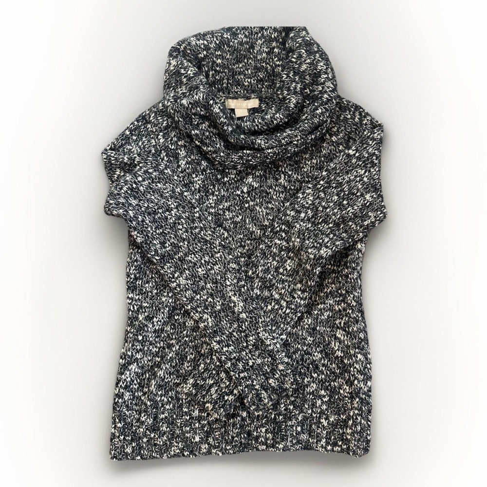 Banana Republic Womens S Marled Cotton Wool Cowl Neck Pullover Knit Sweater EUC